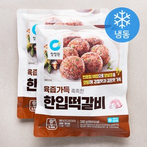 청정원 한입떡갈비 (냉동), 340g, 2개