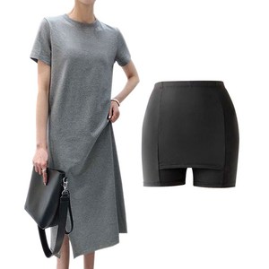 포미포유 기본 무지 롱 원피스 + Y존 속바지 세트