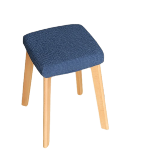 고민고밍 작은 사각형 의자 커버, 진한파란색, 1개