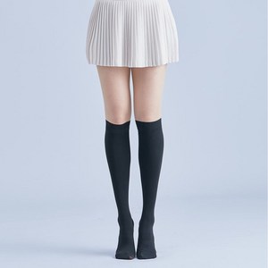 도나티 여성용 자외선차단 미끄럼방지 투톤 골프 스타킹 언더니 베이직 UNBB, 블랙, 1개