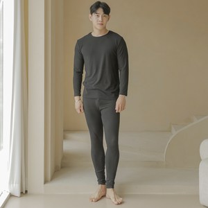 남성용 초극세사 기모 내의 상하 세트