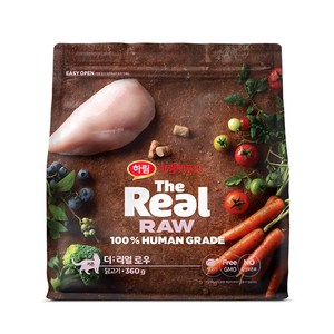 하림더리얼 고양이 키튼용 로우 닭고기 동결건조사료, 1개, 360g, 닭