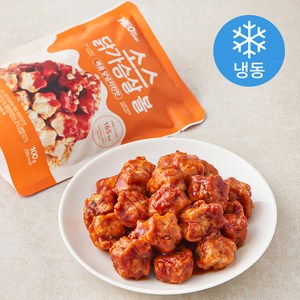 허닭 소스 닭가슴살볼 매콤 양념치킨맛 (냉동), 100g, 5개