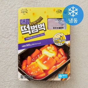 서울마님 매콤 통모짜떡구이 떡범벅 (냉동), 320g, 1개