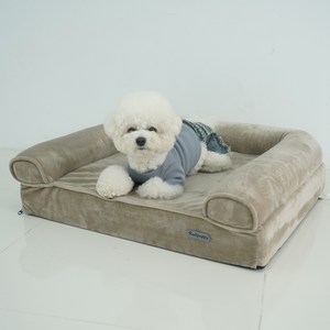 레드퍼피 강아지 피노 침대, Brown, 1개