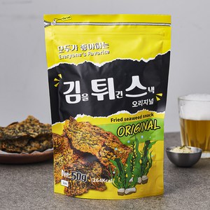 김을 튀긴 스낵 오리지널, 1개, 50g