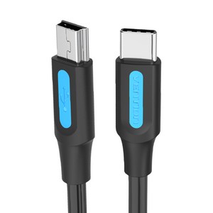 벤션 USB C타입 to 미니 5핀 케이블 COW, 혼합색상, 0.5m, 1개