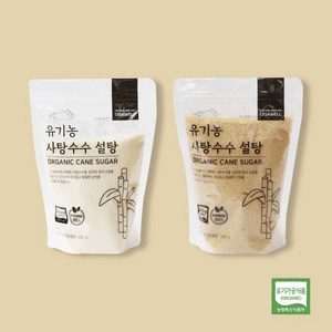 유기농 비정제원당 사탕수수 설탕, 밝은설탕, 1개, 1kg