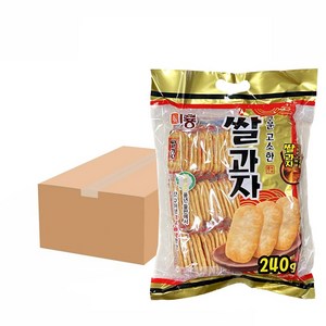 미룡 구운 고소한 쌀 과자 스낵 240g 술 맥주 안주 아이들 간식, 10개