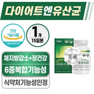 다이어트 유산균 17 체지방 컷팅제 보조제 헬시위듀 식약청 인증, 1개, 60정