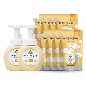 아이깨끗해 파우더향 (250ml) 2개 +리필 (200ml) 8개, 1개, 250ml