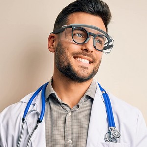 RAUOJOS 보안경 작업 보안경 안개방지 UV400 보호 5 스타일리쉬 컬러 + 안경 케이스 세트 ROS-OTG001, 1개, 회색틀