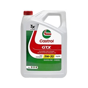 CASTROL 캐스트롤 GTX 5W30 C2C3 6L 겸용 엔진오일, 1개