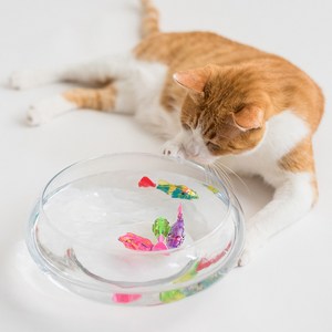 묘심 고양이 로봇 물고기 자동 장난감 캣물고기수족관 4마리, ROBOTFISHforCATS, 랜덤발송, 1세트