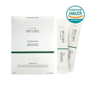 덴티오클린 구강 유산균 2gX30포 1박스 1개월분 덴티 오스 프로바이오틱스, 30포