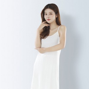 원피스 OPS 홈웨어 여성 끈나시 이너 슬리브 슬립 나시티 스킨 S
