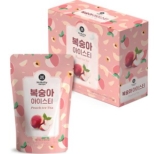 맥널티커피 복숭아 아이스 티, 190ml, 10개