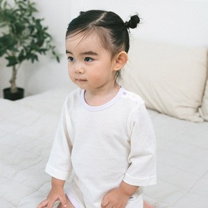 [5+1] 베이비붐 유아동 항균메쉬 바디슈트 태열방지 아기 유아 7부 칠부 반팔 봄 여름 가을 국내생산