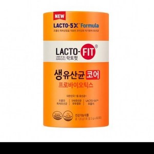 종근당건강 락토핏 생유산균 코어 2g 60포 x 6통 (12개월분), 120g, 6개