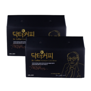 이너푸드 닥터케이 콜드브루 1+1 원두 더치커피 원액 파우치 답례품 선물, 30ml 50포 2box