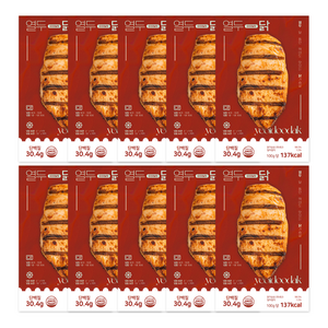 [열두닭] 오븐으로만 조리한 닭가슴살 오리지널 훈제맛, 100g, 10개