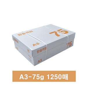 한솔복사용지 A3 (75g) 1BOX 1250매, 단품