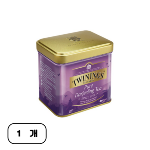 트와이닝 TWININGS 홍차/허브티 다즐링 틴, 100g, 1개입, 1개