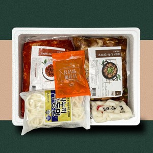 춘천 달수 한입닭갈비 추석 실속형선물세트(양념/간장닭갈비 2kg+떡 우동 추가소스), 2kg, 1개