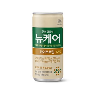 대상웰라이프 뉴케어 하이프로틴 프라임 균형 영양식 일반 환자용 균형영양조제식품 200ml(200kal), 200ml, 60개