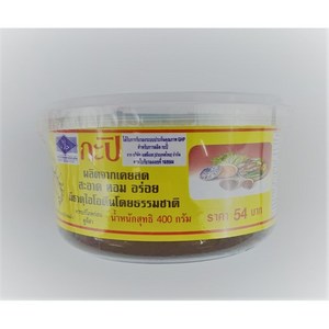 킹푸드 태국 새우젓갈 쏠티드 쉬림페이스트 400g Thai Shimp Chop Salted Shiim Paste, 1개