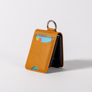 루스톤 갤럭시 Z플립 메카 가죽 카드수납 포켓 고리 링 지갑케이스