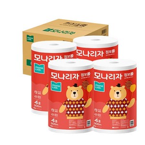 점보롤 물에 잘 녹는 녹스 라이브스마트 16롤 300m, 4개, 4롤