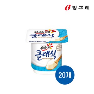 빙그레 요플레 오리지널 클래식 요거트 85g, 20개