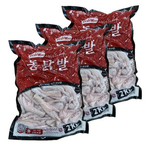 프레쉬맥스 닭발 원료 통닭발 2Kg, 3개