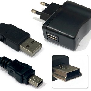 5V 1A 충전기 + 미니5핀 케이블 구형 디카 mp3 pmp 충전기 선풍기 LED스탠드 라디오 usb2.0 미니USB 포트, 1개