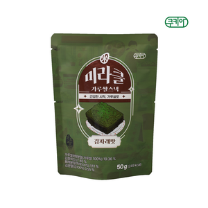 쿠키아 미라클 가루쌀스낵 김파래맛 밀가루 무첨가, 6개, 50g