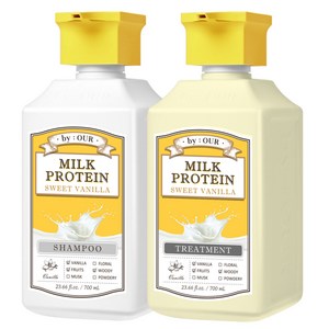 바이아우어 밀크프로틴 탈모샴푸 700ml +트리트먼트 700ml 스위트바닐라향, 1세트