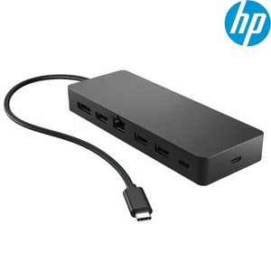 HP 유니버셜 USB-C 타입 7포트 멀티포트 허브 미니 도킹스테이션 (50H55AA), 단품, 1개