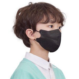 와이드핏 새부리형 KF94 50매 소형 메디케이알 컬러 황사 마스크, 새부리형KF94 와이드 소형(버니블랙50), 50개, 블랙