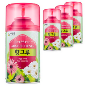 리빙굿 향그루 실내용 방향제 후로랄향 자동분사기형 본품, 280ml, 4개