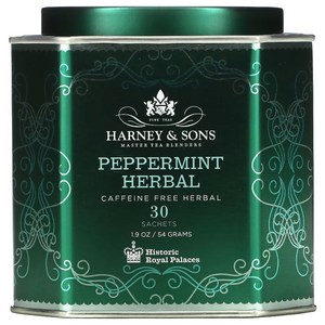 Harney Sons 페퍼민트 허벌 카페인 프리 30 티백, 54g, 1개, 1개