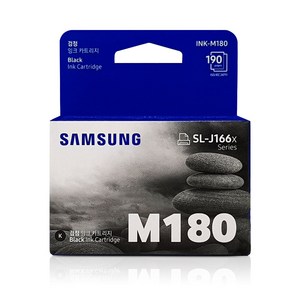 삼성정품잉크 INK-M180 C180 SL-J1660 J1663 SL-J1770FW, INK-M180 (BLACK), 1개