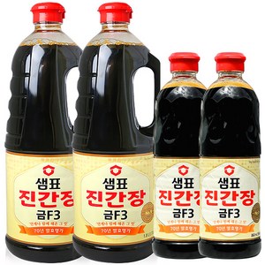 샘표 진간장 금F-3 (1.7L+ 860ml) x 2세트 국간장 조림간장, 2.56L