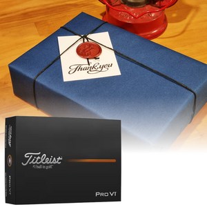 타이틀리스트 골프공 PRO V1 3피스 선물포장 선물용 타이틀 CPS1353240728, PRO V1 (12구), 화이트, 선물포장 (네이비), 1개
