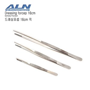 ALN 핀셋 16cm 직 (드레싱포셉/외과핀셋/다용도핀셋/Dessing foceps), 1개