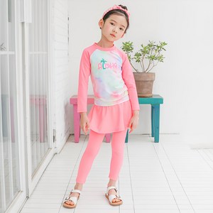 로로샤 여아용 엘루 래쉬가드 상의 + 워터 치렝스 세트