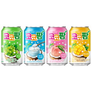 코코팜 4종 3개씩 12개 / 화이트요구르트 피치핑크 복숭아 포도 망고코넛, 1세트, 340ml