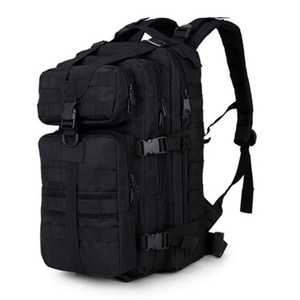 SRF 백팩 가방 전술 배낭 스포츠 여행 등산 백팩 BP-10, 블랙