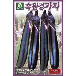 다농 흑원경가지 자색 씨앗 100립, 흑원경가지 100립, 1개