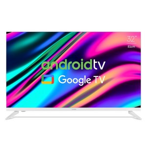 라익미 안드로이드 스마트 TV V320, V320 오프화이트, 기본스탠드, 81.28cm(32인치), 고객직접설치